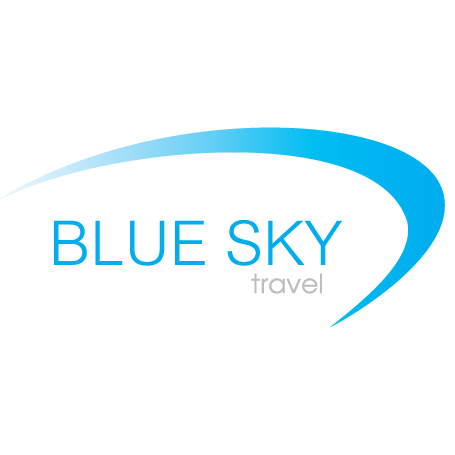 blue sky travel logo